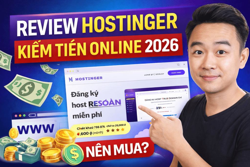 review hostinger 2026 có tốt không cho người mới kiếm tiền online