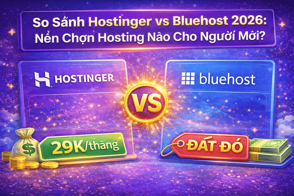 so sánh hostinger và bluehost 2026