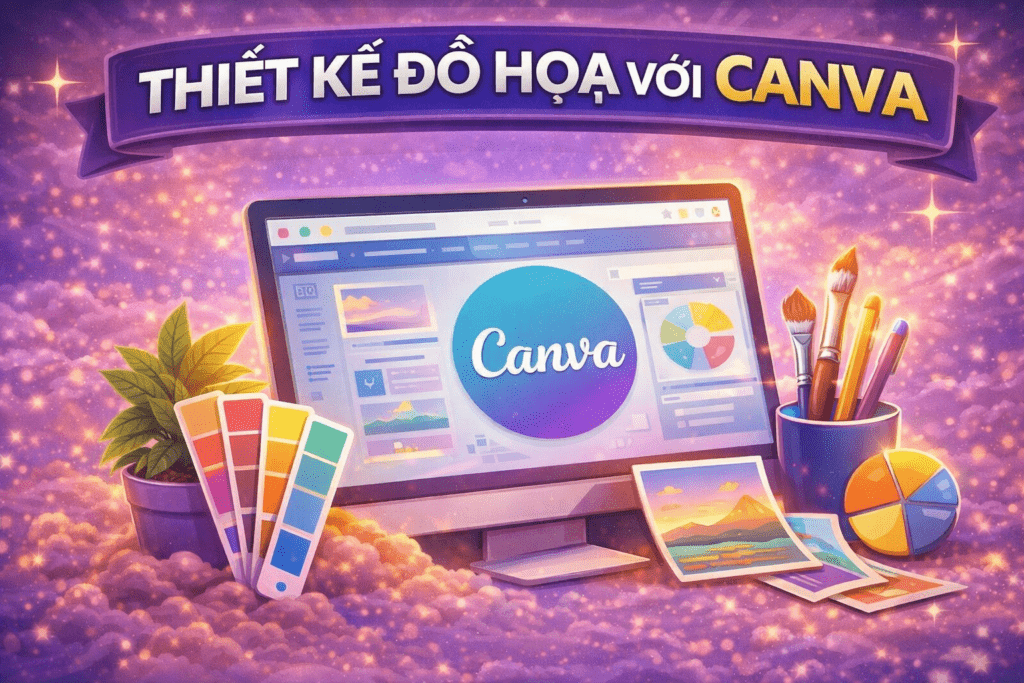 thiết kế đồ họa với canva