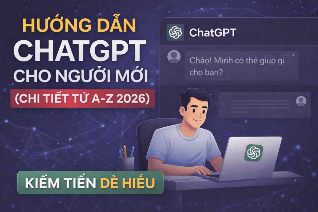 Hướng dẫn sử dụng ChatGPT cho người mới từ A đến Z, cách dùng ChatGPT để kiếm tiền online hiệu quả