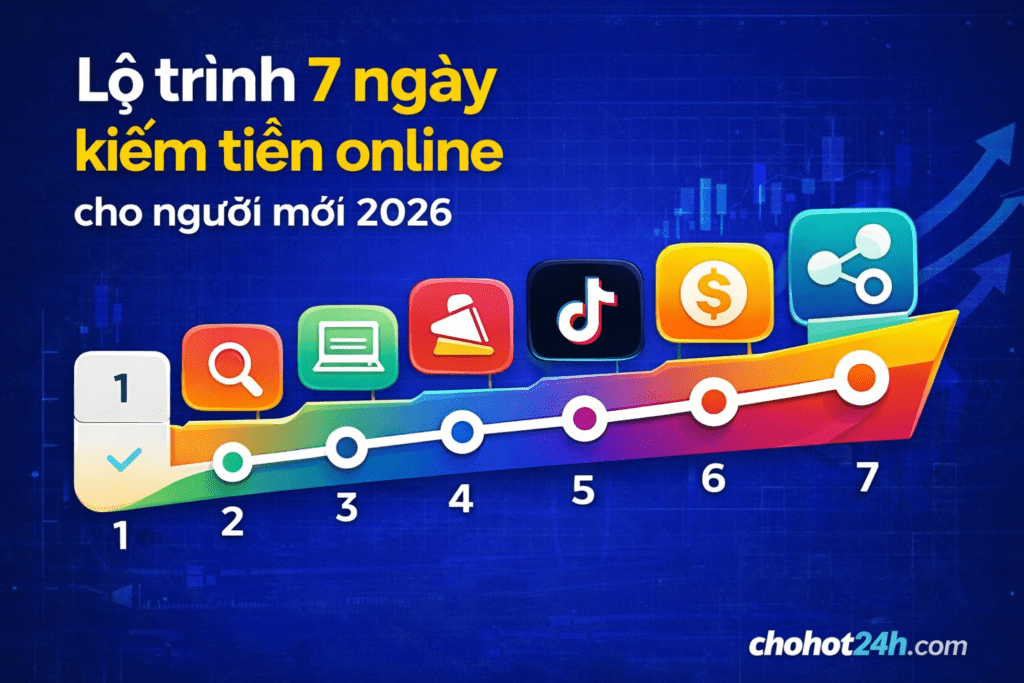 lo trinh kiem tien truc tuyen 7 ngay