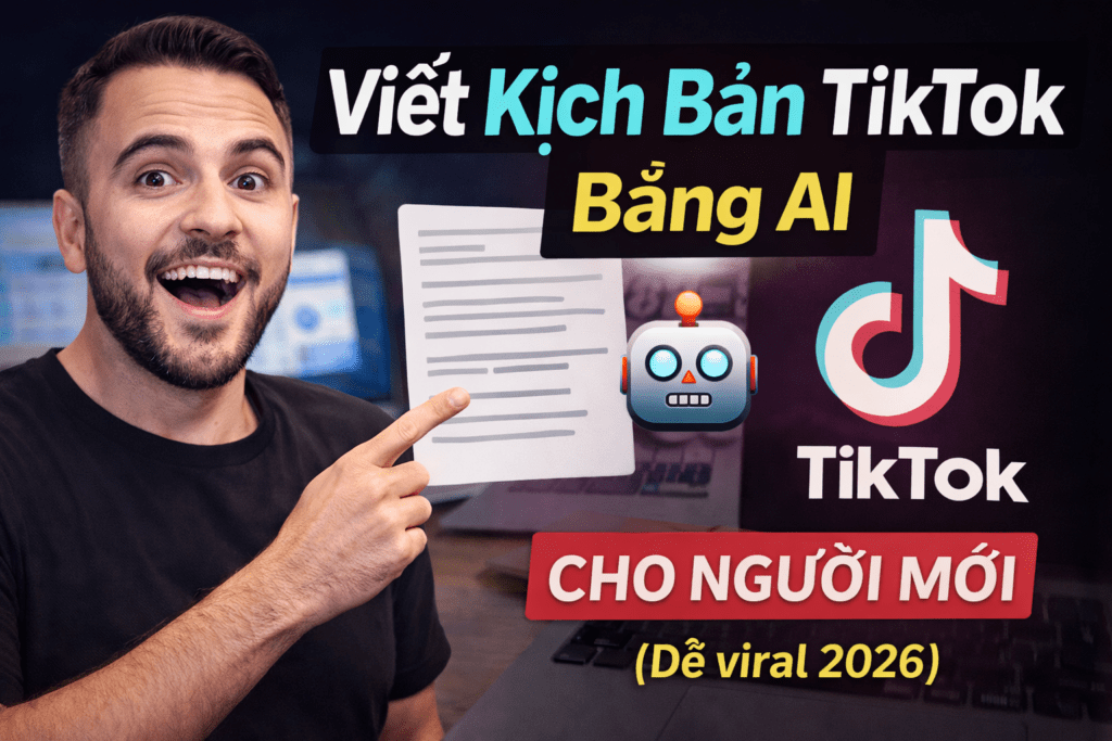 viết kịch bản tiktok bằng ai cho người mới dễ viral