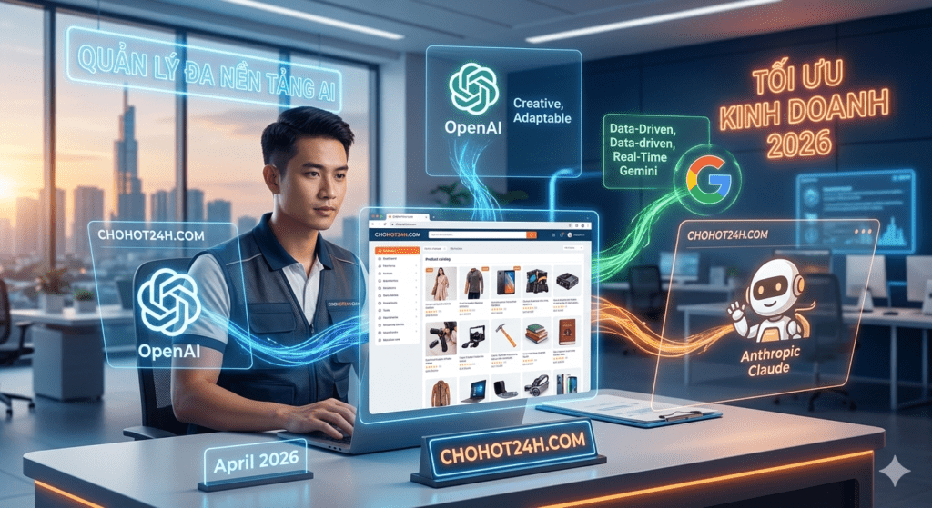 He thong AI da nen tang Chohot24h giup toi uu doanh so ban hang 2026