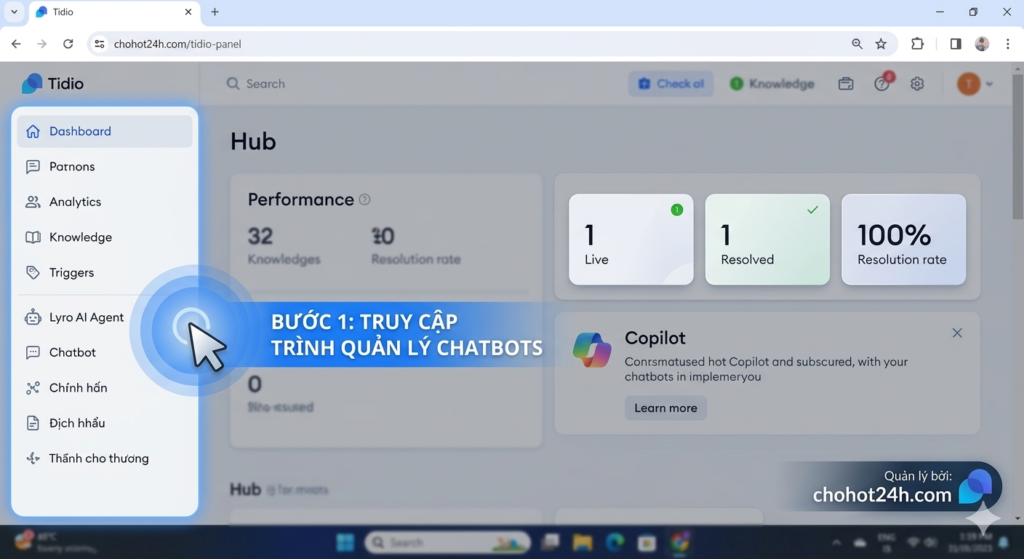 Cách tối ưu hình ảnh và thẻ Alt cho bài hướng dẫn tạo AI Agent trên chohot24h.com
