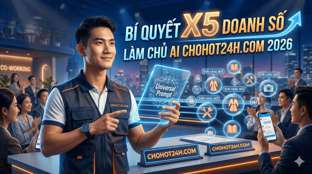 Bi quyet x5 doanh so nho ung dung Prompt AI chuyen sau tai Chohot24h 2026
