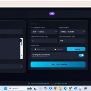 sản phẩm tạo Video tự động Ai-VidAuto V04