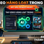 Công cụ tạo video TikTok tự động AI-VidAuto-V04 giao diện chuyên nghiệp