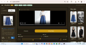 Giao diện phần mềm AI-FLOW Studio v2.0 hoặc Tạo video sản phẩm với AI-FLOW Studio v2.0