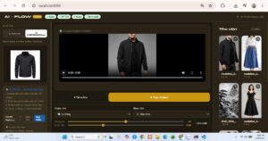 Giao diện phần mềm AI-FLOW Studio v2.0 - Tạo video sản phẩm tự động